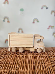 Wooden truck, wooden moneybox car, wooden toy, wooden car,