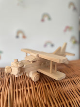 Load image into Gallery viewer, Wooden plane, wooden toy, ecofriendly toy
