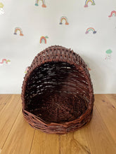 Load image into Gallery viewer, Wicker cat bed, cat bed without cushion, dog bed, hen bed, hen nesting bed, cat crib, cat house
