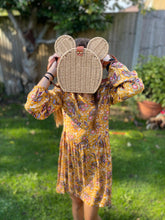 Load image into Gallery viewer, Minnie shoulder bag, mickey bag, woven bag
