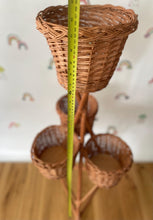 Load image into Gallery viewer, Wicker plant stand, plant display, rattan plant stand, plant holder, indoor plant stand,
