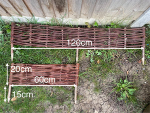 Wicker fencing panel, wicker fence, rattan fence, wicker palisades, hand woven fence, wooden fence, edge, palisade,