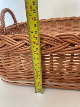 Load image into Gallery viewer, Wicker tray, wicker serving tray, fruit basket, craft basket,hamper basket, breakfast basket
