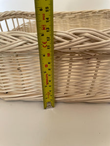 Wicker tray, wicker serving tray, fruit basket, craft basket, breakfast basket