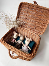 Load image into Gallery viewer, Wicker trunk, wicker suitcase, wicker storage basket, nursery basket, natural
