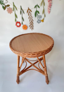Wicker table, children's table, toddler's table, kids' table, playroom furniture, kids room decor