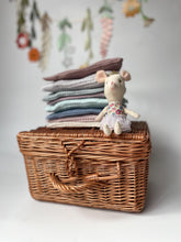 Load image into Gallery viewer, Wicker trunk, wicker suitcase, wicker storage basket, nursery basket, natural
