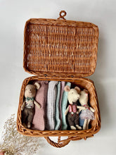 Load image into Gallery viewer, Wicker trunk, wicker suitcase, wicker storage basket, nursery basket, natural
