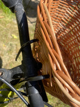 Load image into Gallery viewer, Kids bicycle basket, scooter basket, bike basket, kids wicker basket, basket with handle, shopping basket
