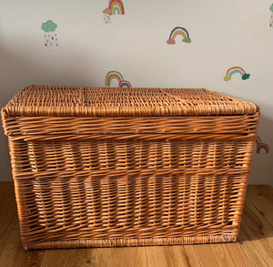 STORAGE basket LARGE toy storage, storage basket,  storage wicker basket kids room, basket with lid, rattan basket, wicker basket