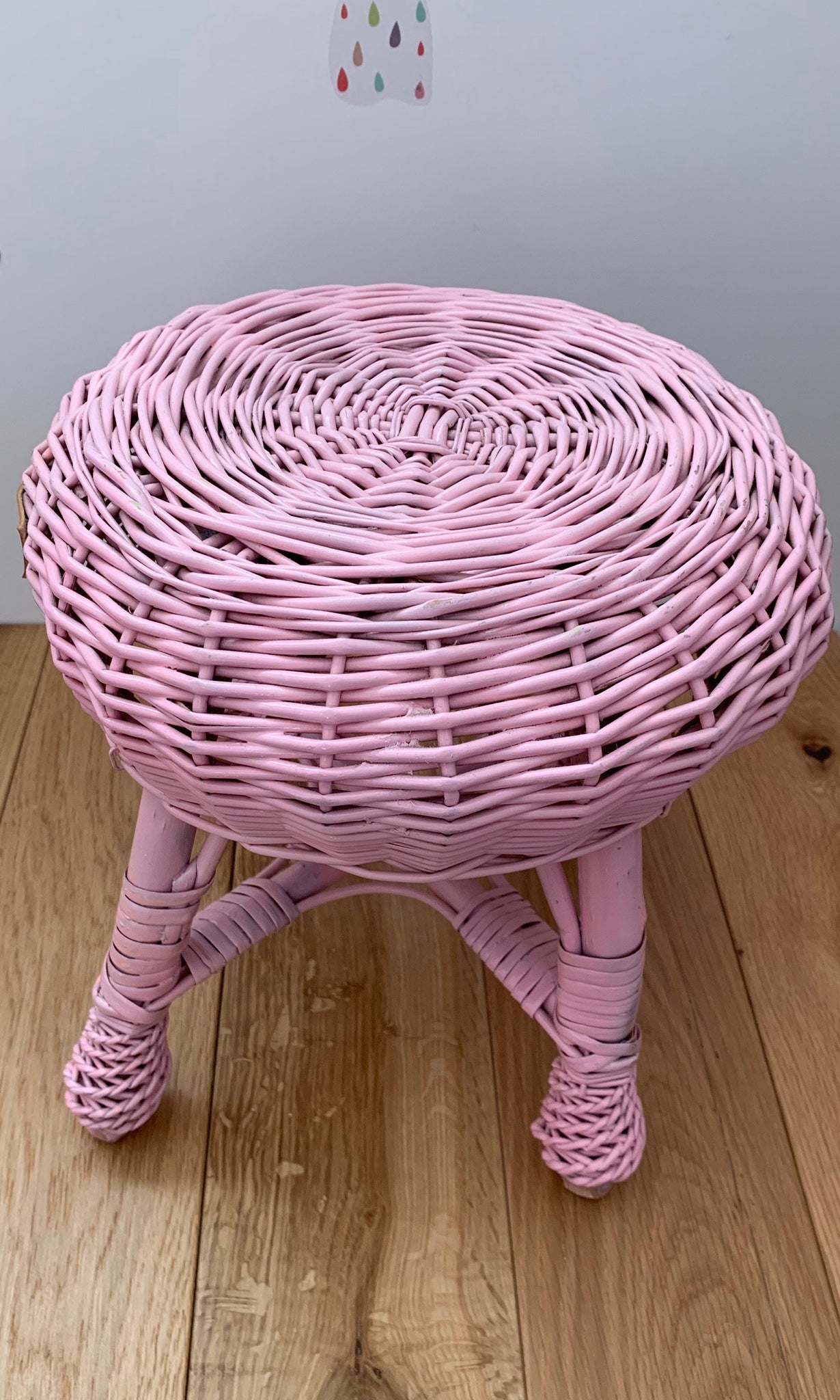 Wicker stool rattan stool kids chair baby chair kids wicker chair