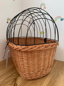 Cat wicker bicycle basket, dog bicycle basket, cat carrier basket, bike basket, bicycle basket, dog basket, cat basket, Large