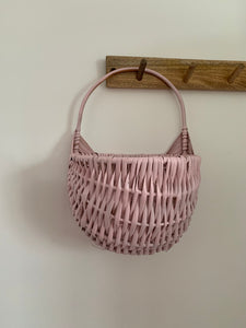 LIGHT PINK Wall hanging basket for accessories kids room kids decor flower basket