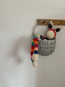 Wall hanging basket, hanging basket, flower basket, plant basket, Light grey