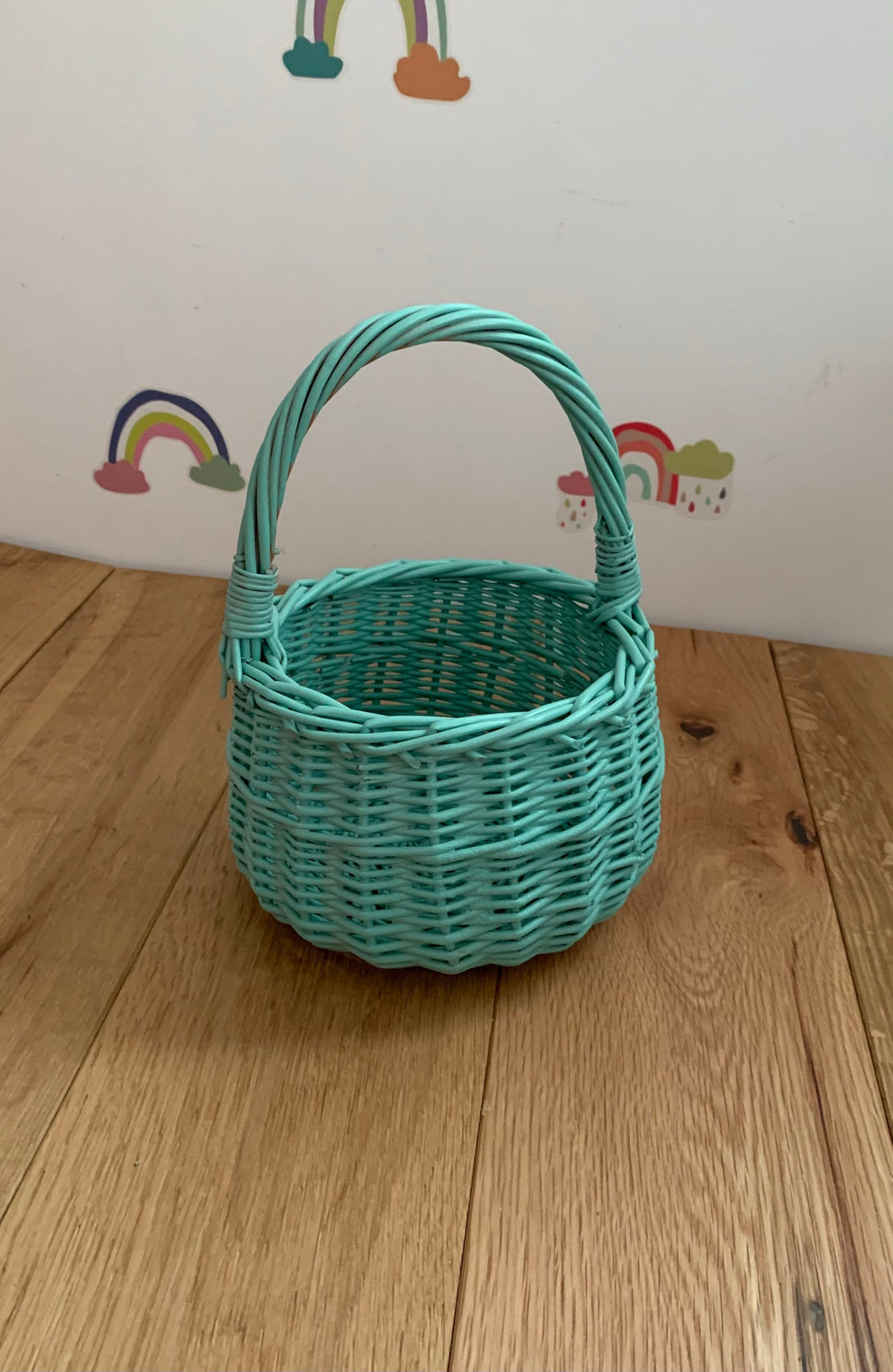 Mint kids basket | Easter basket | flower basket | wedding basket |sensory basket | egg hunt basket, flower girl basket, basket UK