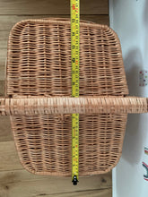 Load image into Gallery viewer, Large NATURAL picnic basket storage basket sensory basket
