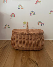 Load image into Gallery viewer, Picnic basket,  storage basket,  sensory basket
