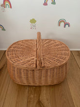 Load image into Gallery viewer, Picnic basket,  storage basket,  sensory basket
