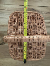 Load image into Gallery viewer, Small kids NATURAL picnic basket storage basket sensory basket
