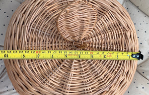 Storage basket ‘Apple’ size L  kids interior storage wicker basket kids room, basket with lid, rattan basket, wicker basket