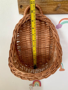 Wicker hanging basket, wicker wall basket NATURAL