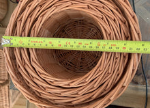 Load image into Gallery viewer, Set of 4 round wicker baskets.
