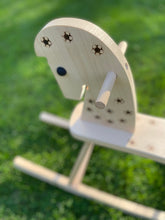 Load image into Gallery viewer, wooden rocking horse
