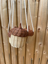 Load image into Gallery viewer, wicker bag toddler rattan bag
