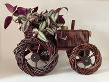 Load image into Gallery viewer, Wicker plant pot,  plant holder, decorative basket, flower basket, plant basket
