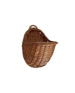 Wicker hanging basket, wicker wall basket NATURAL