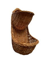 Load image into Gallery viewer, Hanging basket  wicker storage basket herb basket toy basket flower basket
