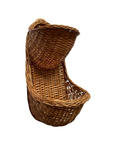 Hanging basket  wicker storage basket herb basket toy basket flower basket