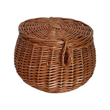 Load image into Gallery viewer, Wicker basket, rattan basket, flower basket, sensory basket, storage basket with lid
