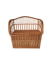 Load image into Gallery viewer, Natural wicker sofa with under seat storage FREE UK DELIVERY
