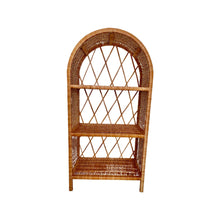 Load image into Gallery viewer, Wicker bookcase wicker shelf wicker cabinet kids interior
