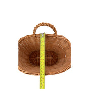 Load image into Gallery viewer, Pink wicker hanging basket, Wall hanging basket, storage basket, wall basket,
