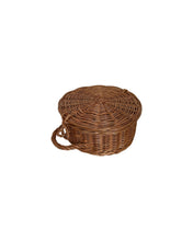 Load image into Gallery viewer, NATURAL wicker rattan round storage basket jewelry  basket
