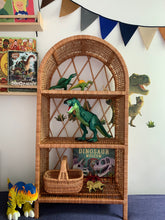 Load image into Gallery viewer, Wicker bookcase wicker shelf wicker cabinet kids interior
