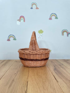 Flower girl basket, flower girl wicker basket, Easter basket, Wedding basket, wicker basket, rattan basket, flower basket, sensory basket