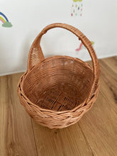 Load image into Gallery viewer, Easter wicker basket | flower basket |sensory basket | wicker basket, flower girl basket, wedding basket, basket UK
