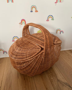 NATURAL picnic basket storage basket sensory basket