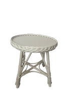 Load image into Gallery viewer, Wicker table | Rattan table | wicker table kids table nursery table round table White
