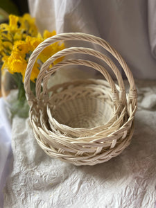 Easter basket | wicker Easter basket | wicker basket | egg hunting basket | Easter rattan basket | Easter bunny basket, basket UK S