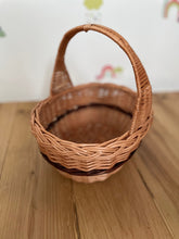 Load image into Gallery viewer, Easter wicker basket | flower basket | sensory basket | wicker basket, flower girl basket , basket UK
