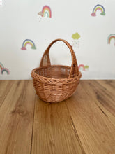 Load image into Gallery viewer, Easter wicker basket | flower basket |sensory basket | wicker basket, flower girl basket, wedding basket, basket UK
