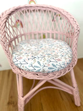 Load image into Gallery viewer, Wicker chair | rattan chair | toddler chair, kids chair, wicker armchair, child chair, child wicker furniture, baby armchair, Light pink
