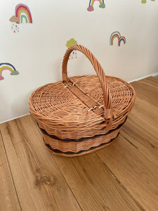 Picnic basket | kids picnic basket, kids basket, kid, sensory basket | storage basket | makeup basket