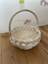 Load image into Gallery viewer, Easter basket egg hunt basket flower basket wedding basket storage basket, FLOWER GIRL BASKET,  unpainted
