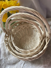 Load image into Gallery viewer, Easter basket | wicker Easter basket | wicker basket | egg hunting basket | Easter rattan basket | Easter bunny basket, basket UK S
