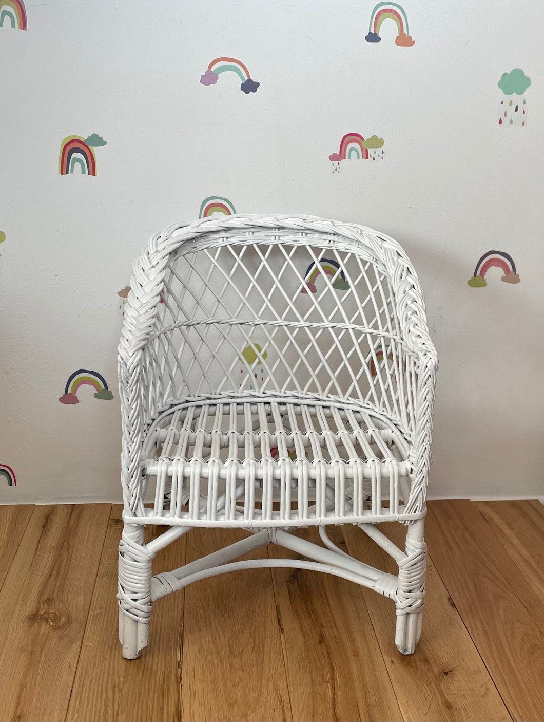 Wicker chair | rattan chair | toddler chair, kids chair, wicker armchair, child chair, child wicker furniture, baby armchair, WHITE